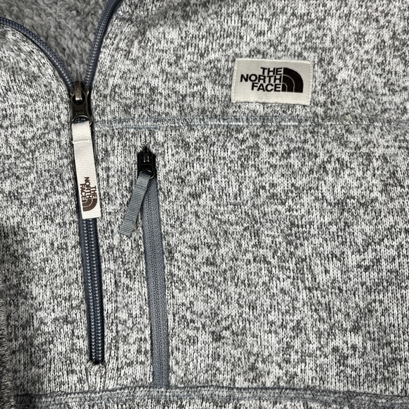 The North Face EUC Boys 1/4-Zip Warm Outdoor Gray Sweater-Fleece Pullover - XL - Picture 5 of 11